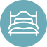 Bed sleeping icon